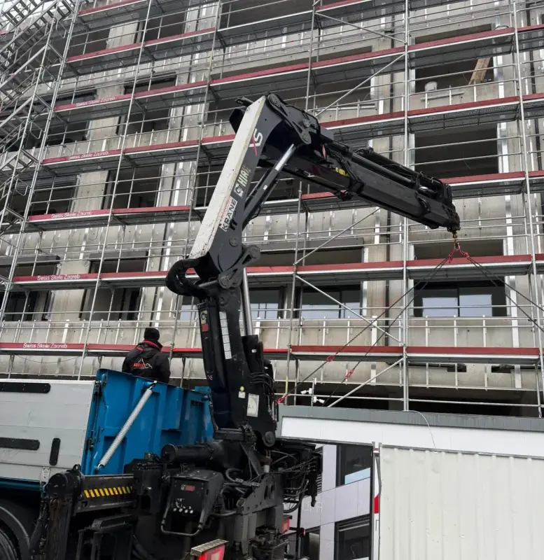 Kamion s kranom za gradilište Zagreb i okolica