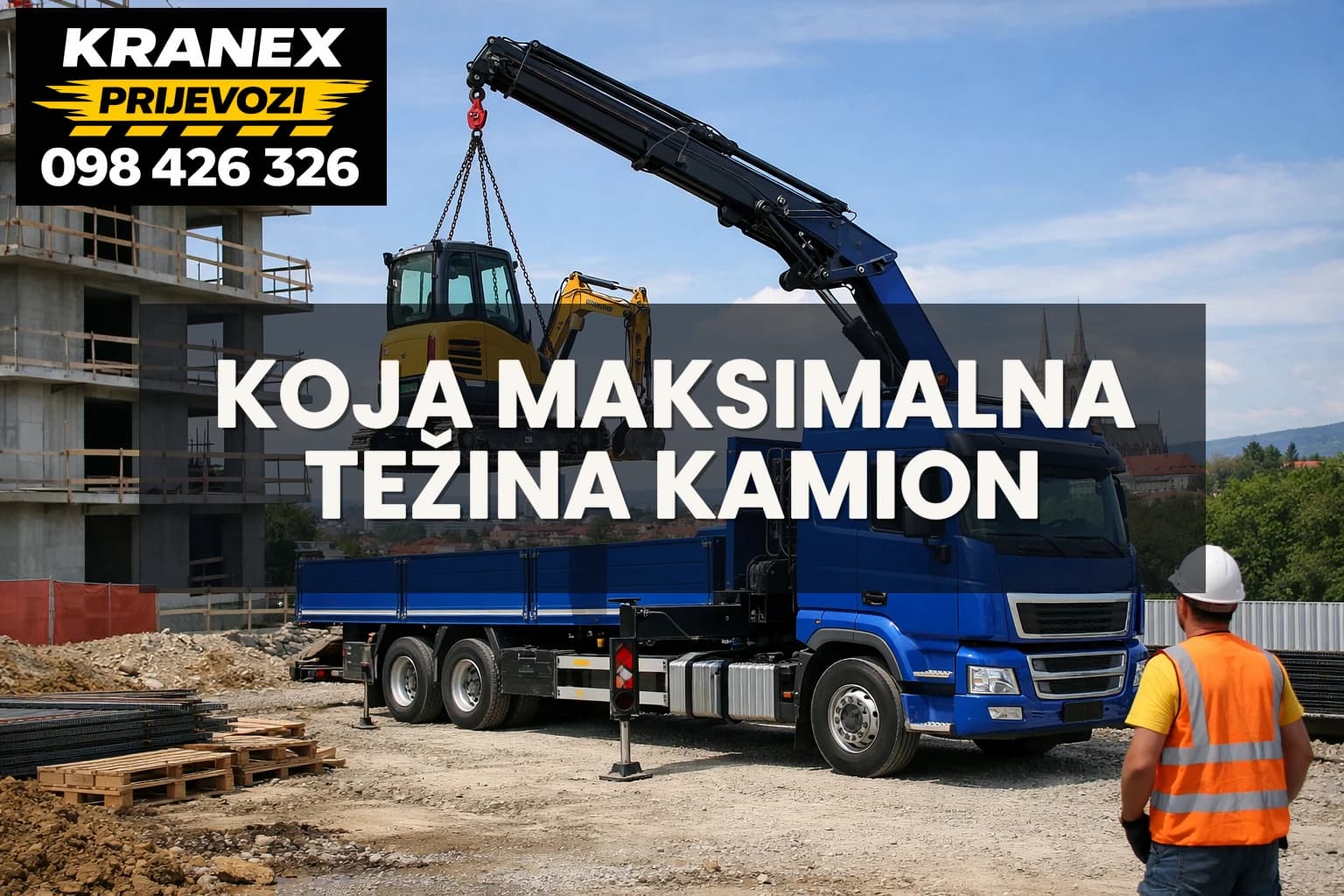 Koja je maksimalna težina za kamion s kranom