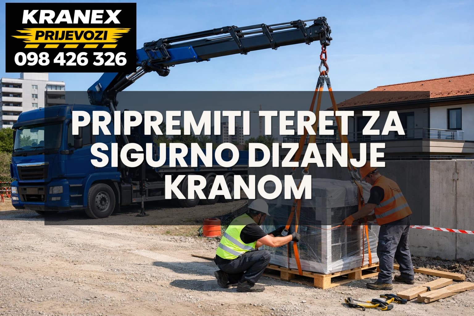 Kako pripremiti teret za sigurno dizanje kranom