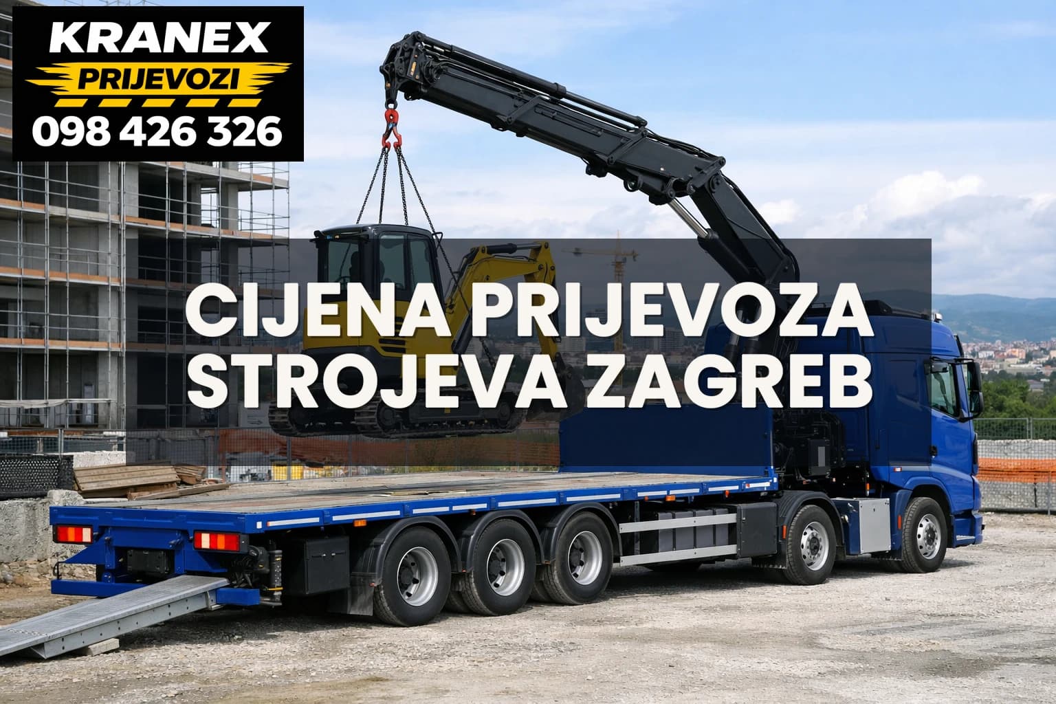 Cijena prijevoza strojeva Zagreb