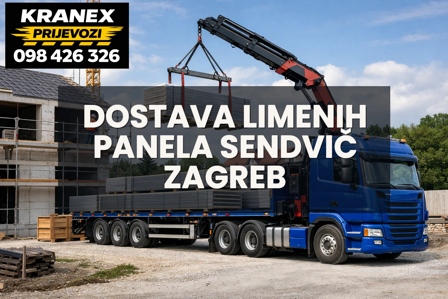 Dostava limenih panela i sendvič panela Zagreb